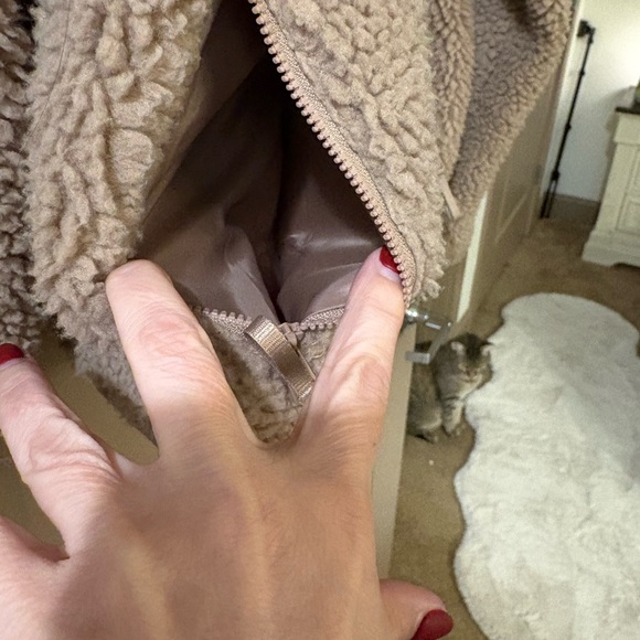 Fabletics Tan Teddy Jacket - Picture 5 of 8